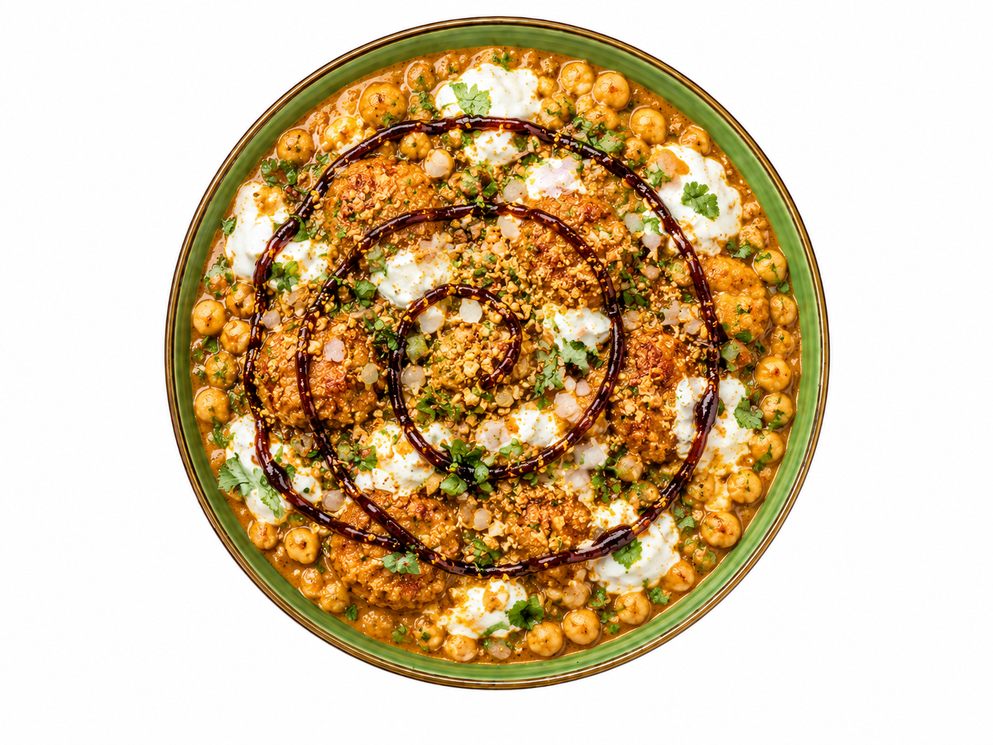 Aaloo Tikki chaat + Mango-Lassie